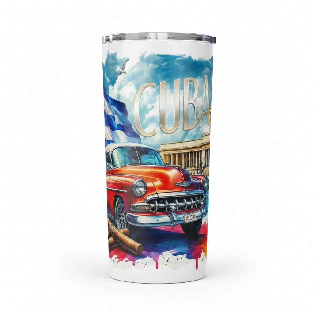 Cuba #3 - UVDTF Wrap for cups/hard surfaces sticker