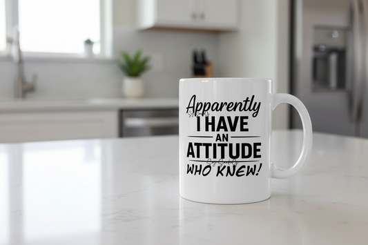 Apparently I Have An Attitude... - UVDTF Decal for cups/hard surfaces sticker