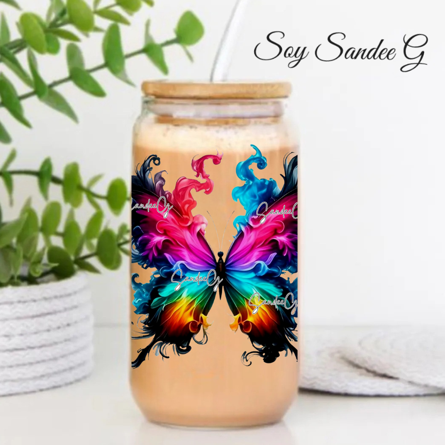 Smoke Butterfly #10 - UVDTF Decal for cups/hard surfaces sticker