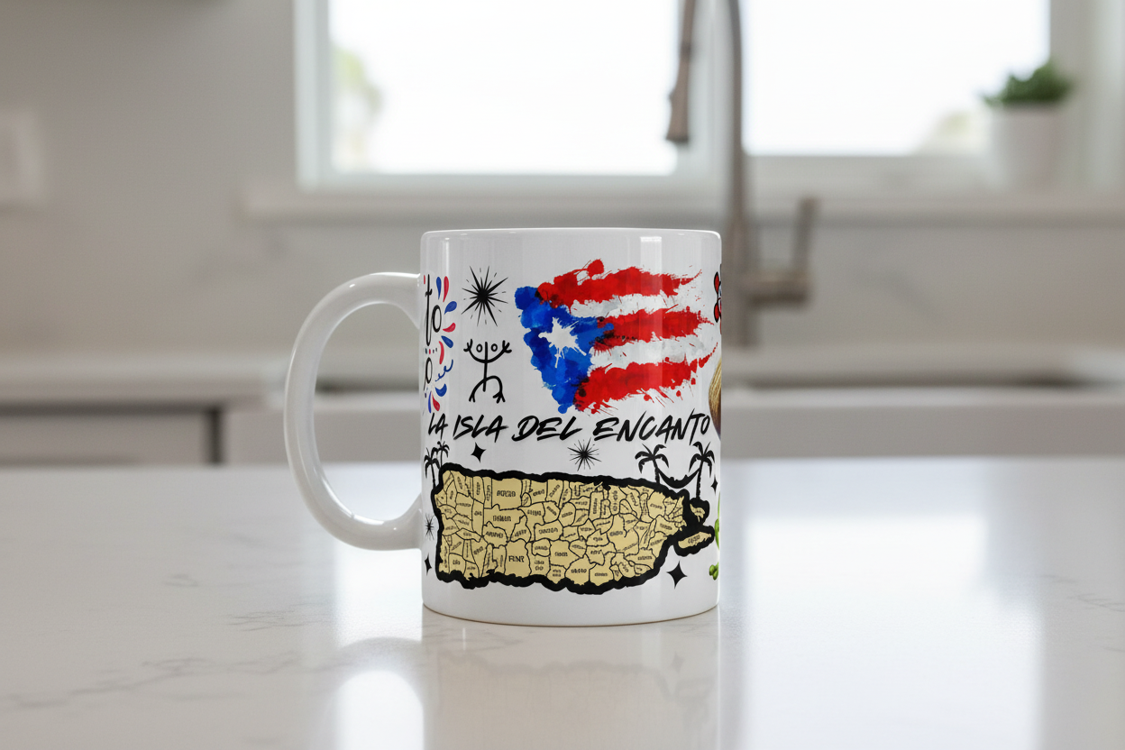 La Isla del Encanto - UVDTF Wrap for cups/hard surfaces sticker