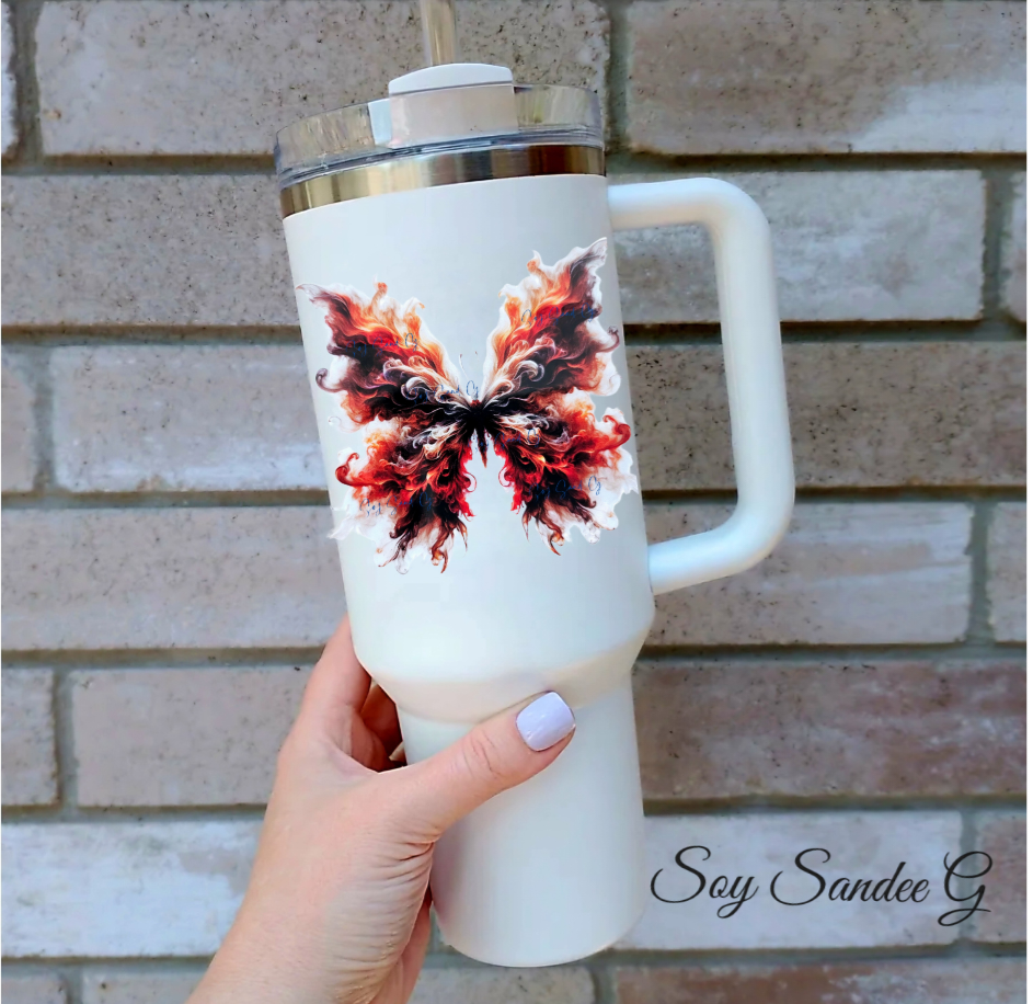 Smoke Butterfly #4 - UVDTF Decal for cups/hard surfaces sticker