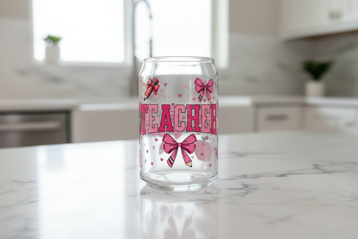 Envoltura UVDTF para maestra rosa