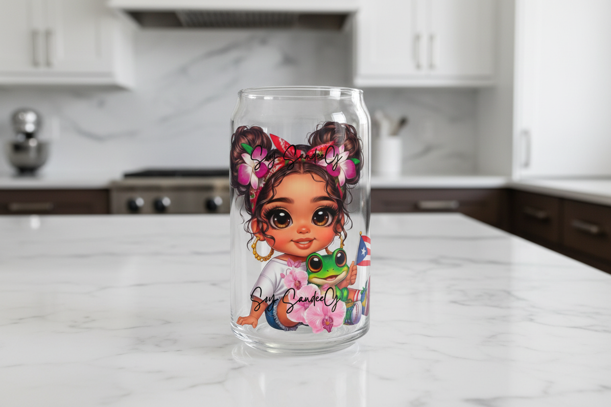Puerto Rican Cutie #3 -  UVDTF Decal for cups/hard surfaces sticker