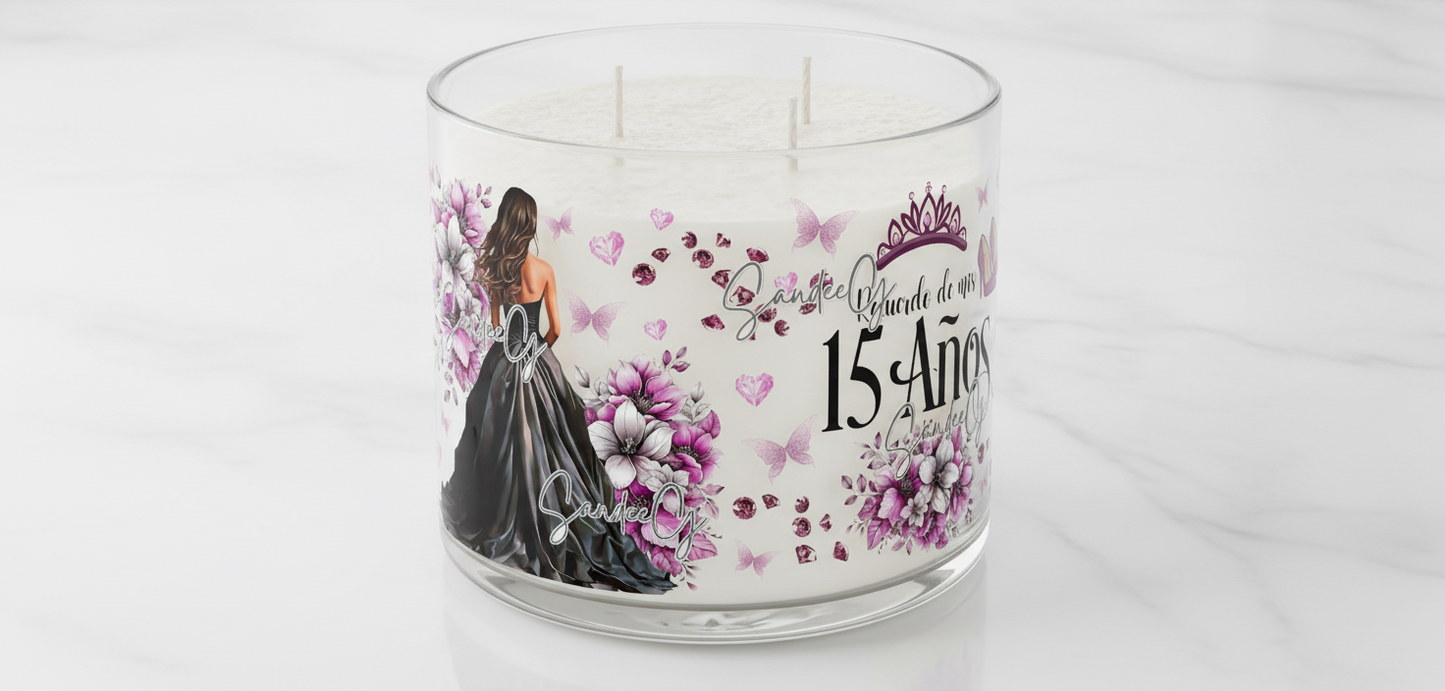 Mis Quince Purple - UVDTF Wrap for cups/hard surfaces sticker