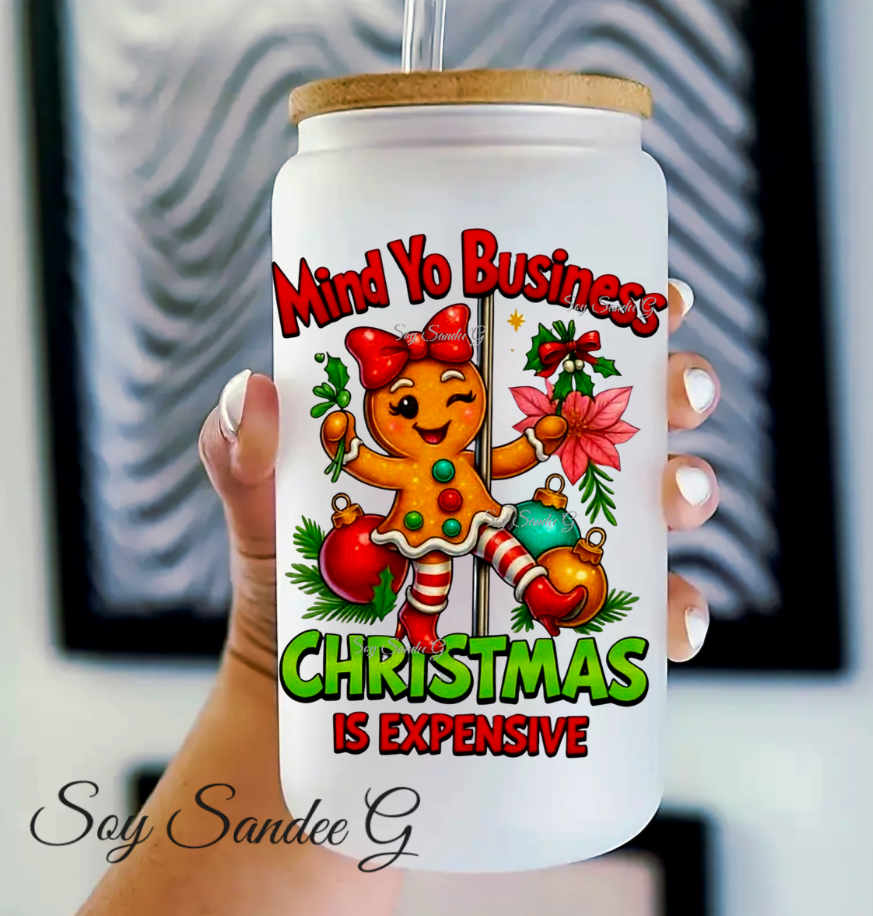 Mind Yo Business Gingerbread Girl - UVDTF Decal for cups/hard surfaces sticker