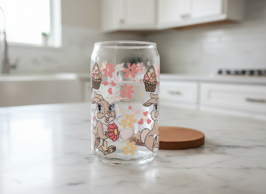 Conejito con cestas, envoltura UVDTF