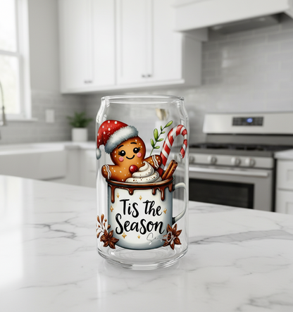 Tis the Season Gingerbread Mug - UVDTF Decal for cups/hard surfaces sticker