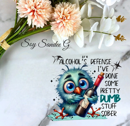 In Alcohols Defense - UVDTF Decal for cups/hard surfaces sticker