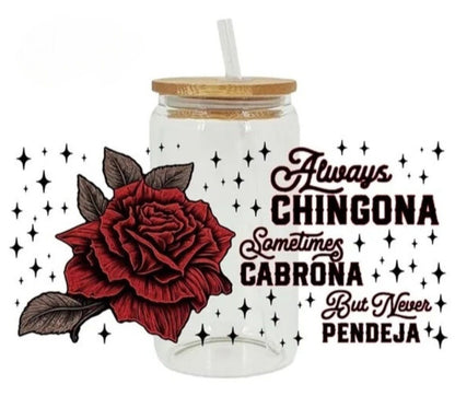 Siempre Chingona - Marrón UVDTF