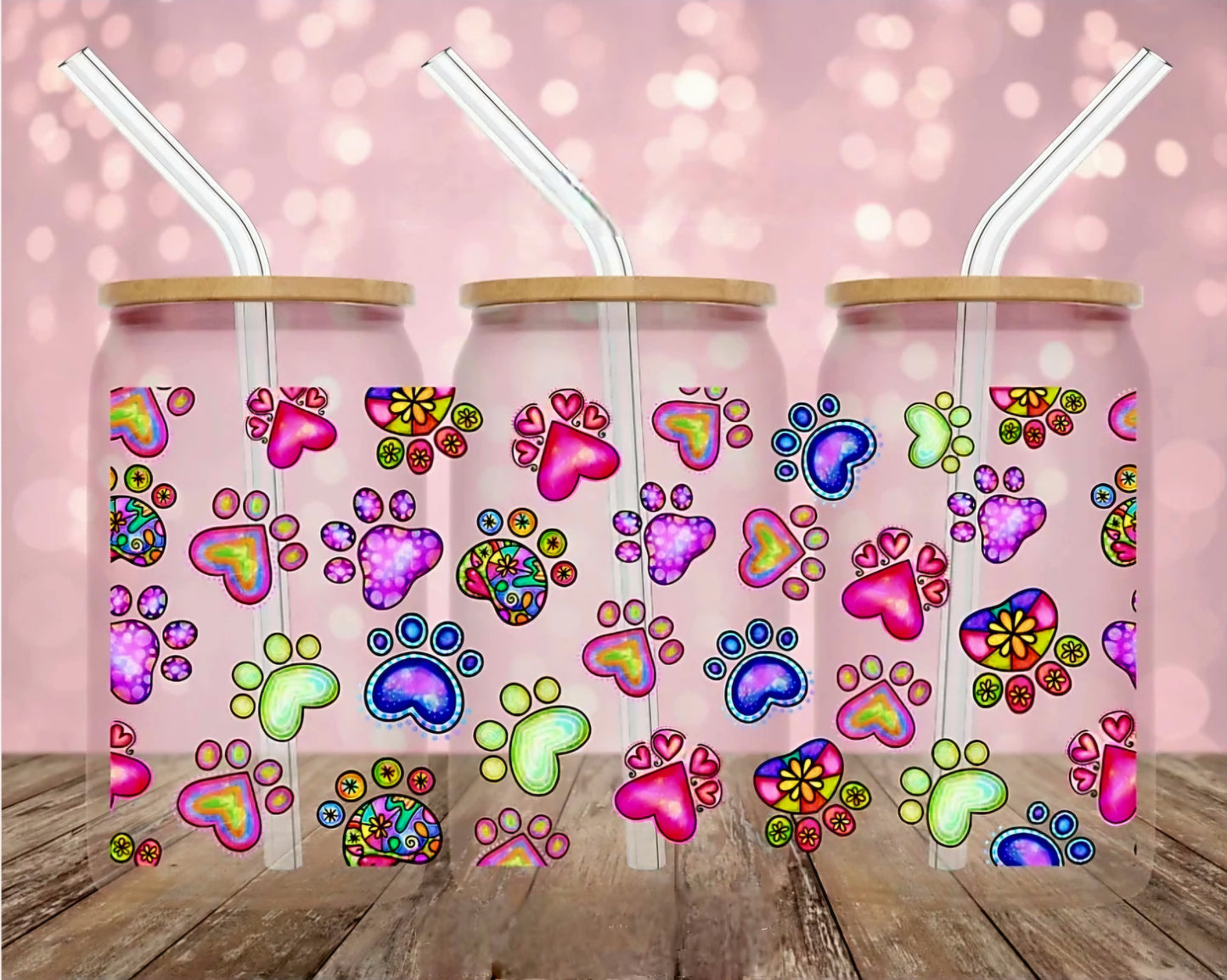 Rainbow Paws - UVDTF Wrap for cups/hard surfaces sticker