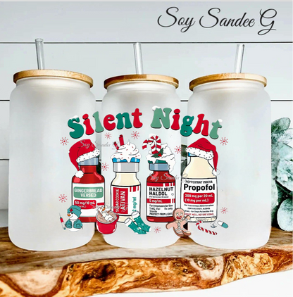 Silent Night - UVDTF Decal for cups/hard surfaces sticker