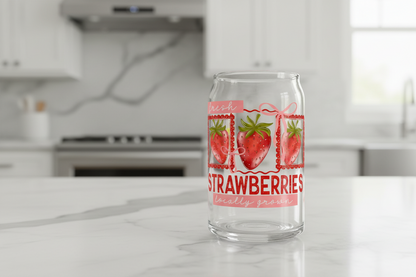 Strawberries - UVDTF Wrap for cups/hard surfaces sticker