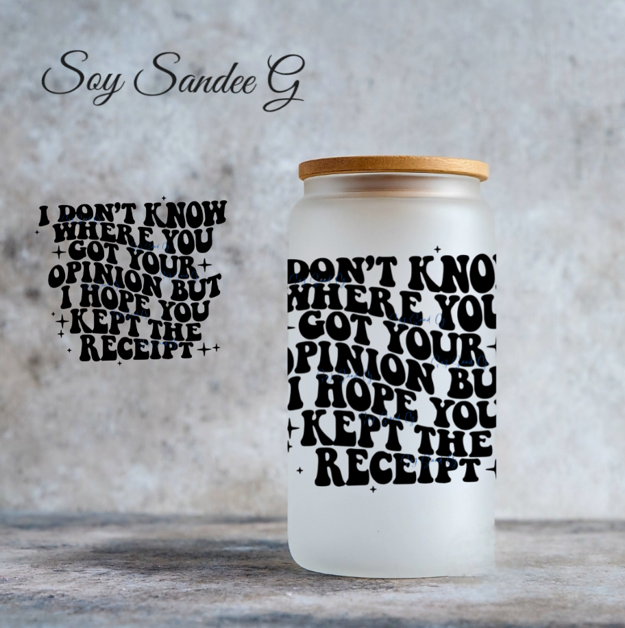 I don't know where you got your opinion... - UVDTF Decal for cups/hard surfaces sticker