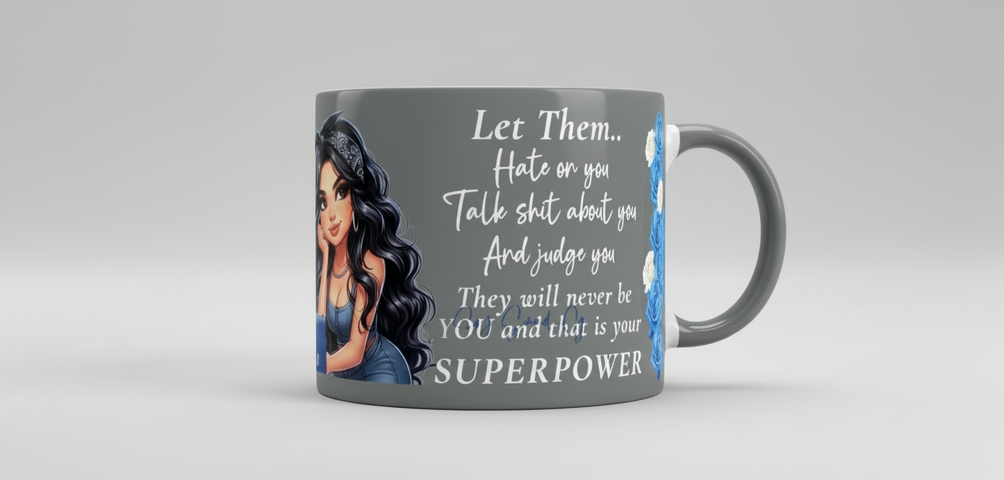 Let Them Hate On You - UVDTF Wrap (clear background) for cups/hard surfaces sticker