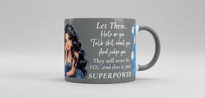 Let Them Hate On You - UVDTF Wrap (clear background) for cups/hard surfaces sticker