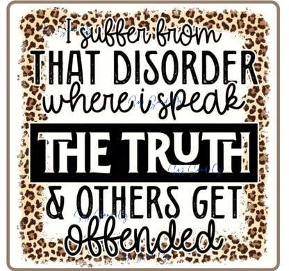 I Suffer from that Disorder - UVDTF Decal for cups/hard surfaces sticker