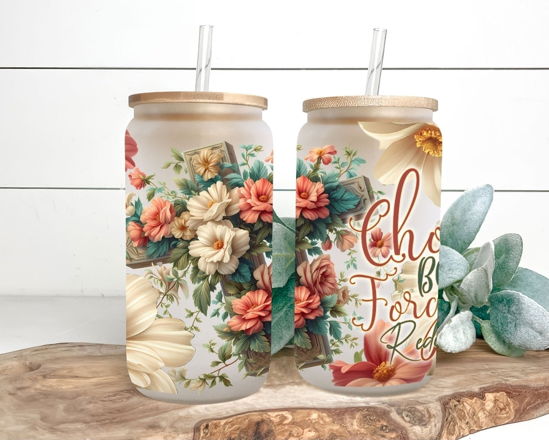 Chosen, Blessed, Forgiven, Redeemed - UVDTF Wrap for cups/hard surfaces sticker