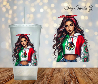 Sexy Mexican Latina #1 - UVDTF Decal for cups/hard surfaces