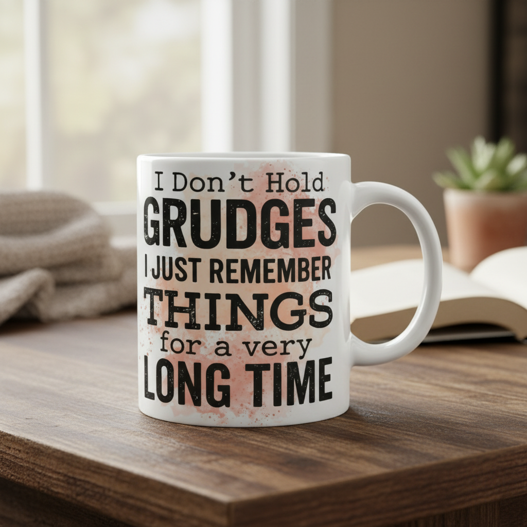 I Don't Hold Grudges - UVDTF Decal for cups/hard surfaces sticker