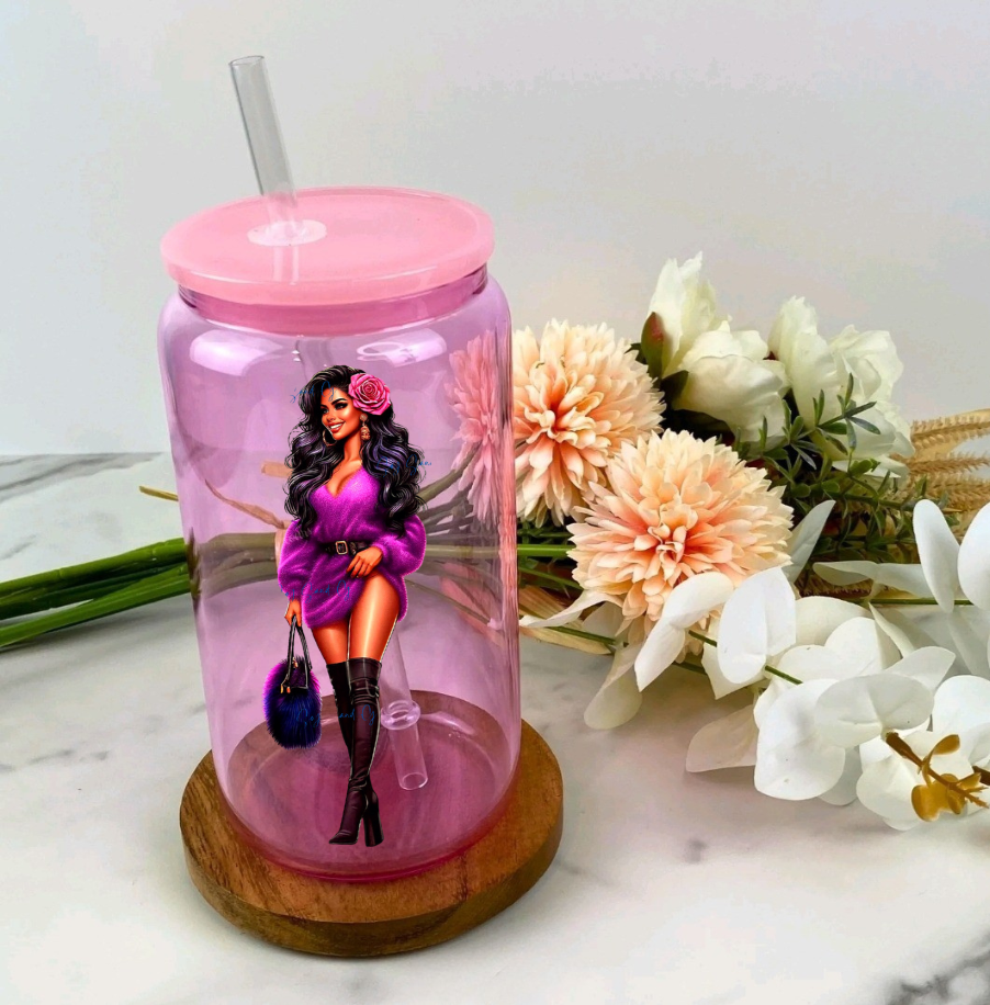 Sexy Purple Dress Mom - UVDTF Decal for cup/hard surface