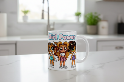 Puff Girl Power  - UVDTF Decal for cups/hard surfaces sticker