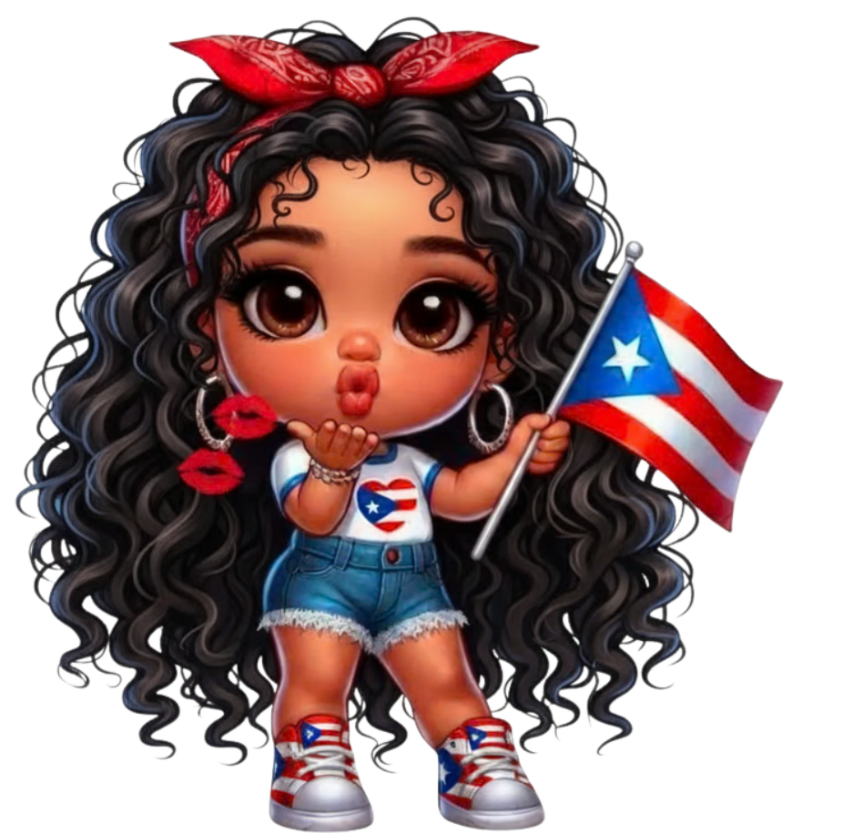 Puerto Rican Cutie #2 - UVDTF Decal for cups/hard surfaces sticker