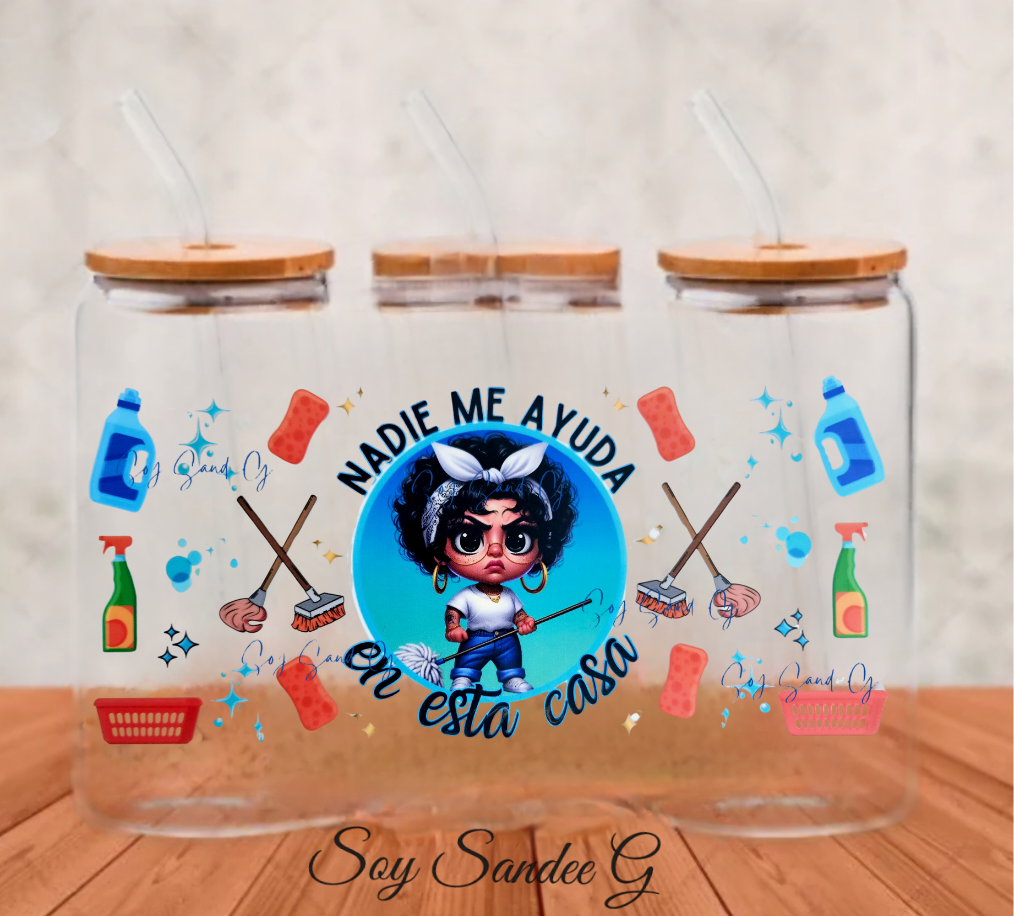 Nadie Me Ayuda (No One Helps Me) - UVDTF Wrap for cups/hard surfaces sticker