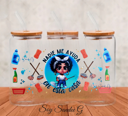 Nadie Me Ayuda (No One Helps Me) - UVDTF Wrap for cups/hard surfaces sticker