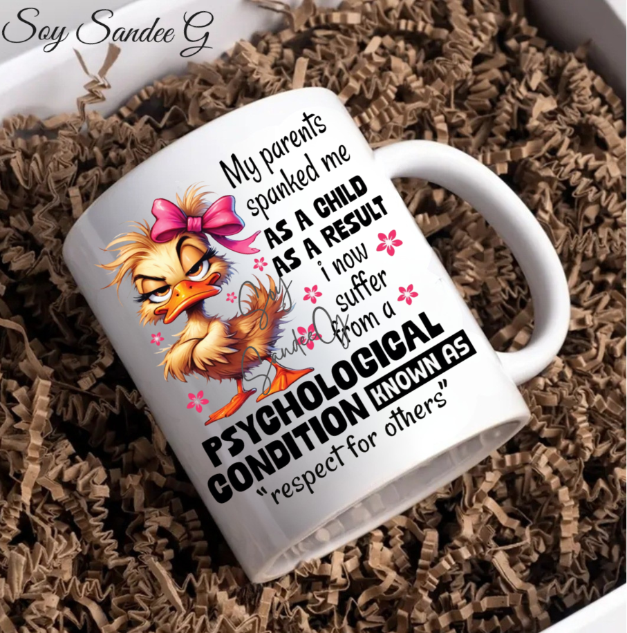 Psychological Condition Duck - UVDTF Decal for cups/hard surfaces sticker