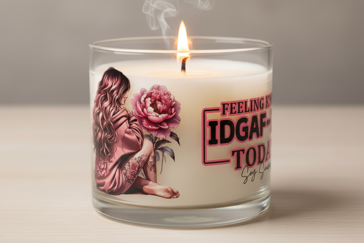 Misma perra, diferente día - Envoltura UVDTF color lila