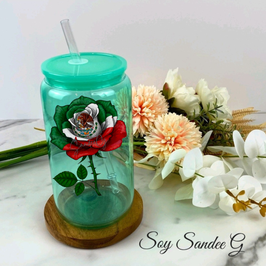 Mexican Rose - UVDTF Small Decal for cups/hard surfaces sticker