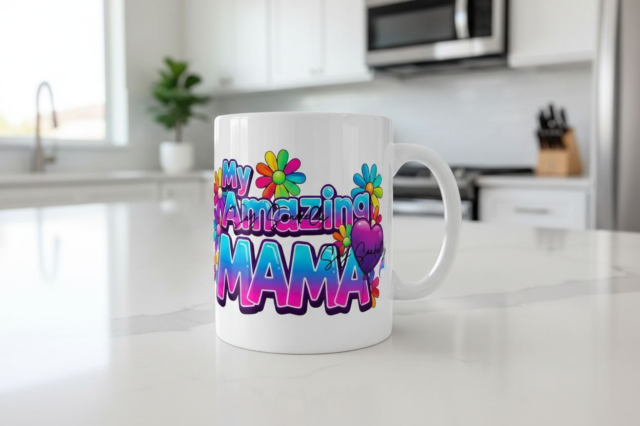 My Amazing Mama - UVDTF Wrap for cups/hard surfaces sticker