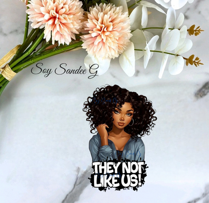 Shhh... No me hables hasta que mi taza esté vacía Calcomanía UVDTF