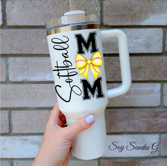 Softball Mom - UVDTF Decal for cups/hard surfaces