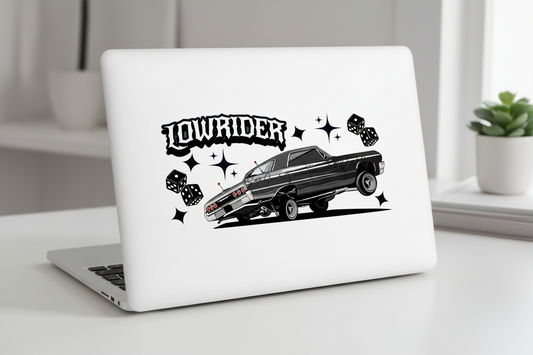 Black Lowrider - UVDTF Wrap for cups/hard surfaces sticker
