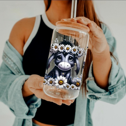 Donkey & Daisies - UVDTF Wrap for cups/hard surfaces sticker