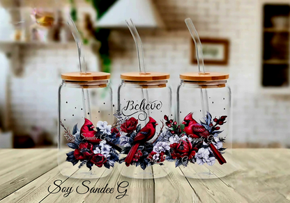 Believe Cardinal - UVDTF Wrap for cups/hard surfaces sticker