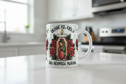 Virgen de Guadalupe Candle - UVDTF Wrap for cups/hard surfaces sticker