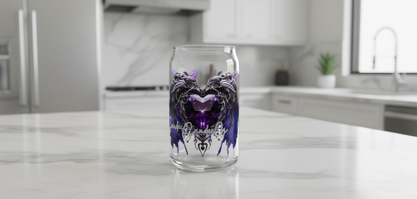 Blue & Purple Gothic Butterfly - UVDTF Wrap for cups/hard surfaces sticker
