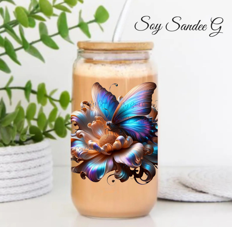 Iridescent Butterfly - UVDTF Decal for cups/hard surfaces sticker