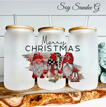 Merry Christmas Gnomes - UVDTF Decal for cups/hard surfaces sticker