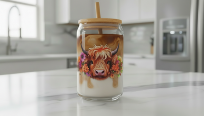 Highland Cow #4 - UVDTF Wrap for cups/hard surfaces sticker