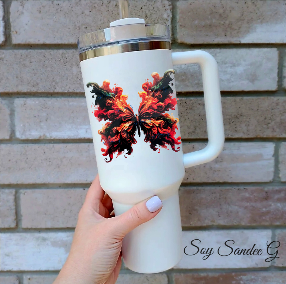 Calcomanía UVDTF Smoke Butterfly n.° 5