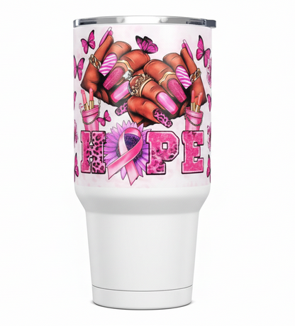 Hope- Breast Cancer - UVDTF Wrap for cups/hard surfaces sticker