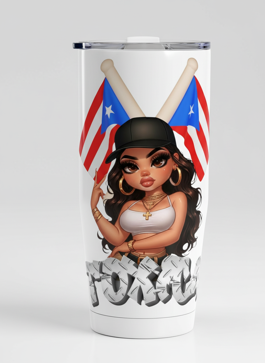 La Boricua Tóxica - UVDTF Decal for cups/hard surfaces sticker