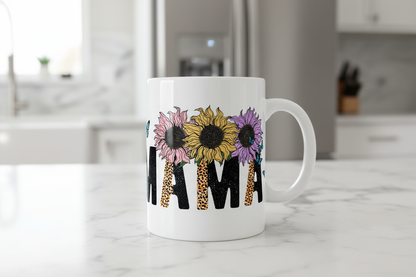 Mama Sunflowers - UVDTF Wrap for cups/hard surfaces sticker