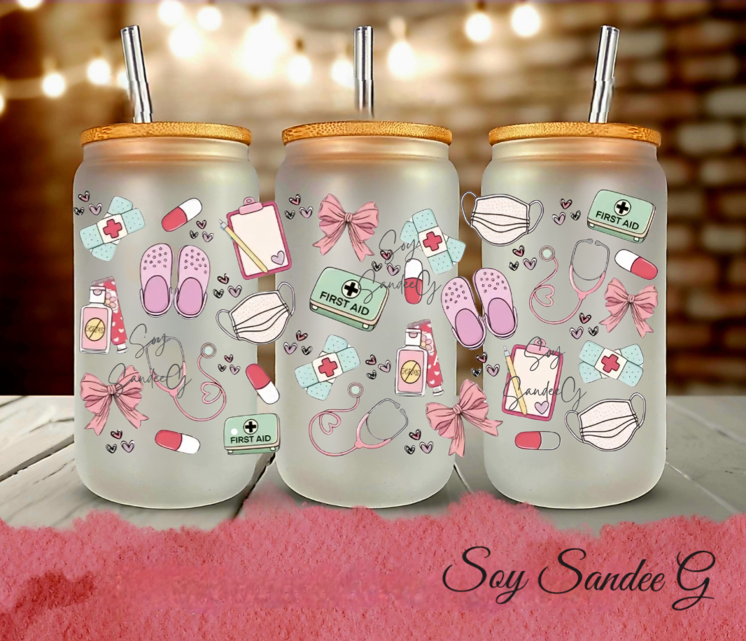 Nurse Accessories - UVDTF Wrap for cups/hard surfaces sticker