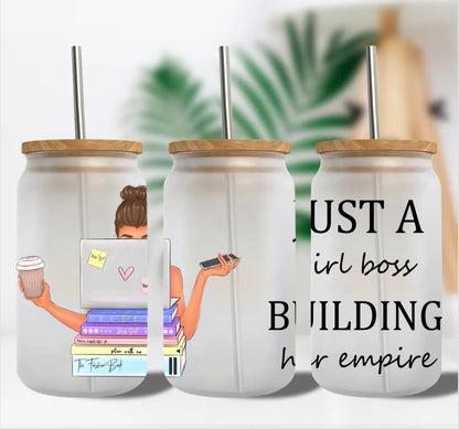 Just a Girl Boss - UVDTF Wrap for cups/hard surfaces sticker
