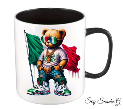 Mexican Bear &  Flag - UVDTF Decal for cups/hard surfaces