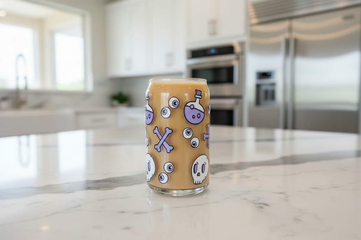 Envoltura UVDTF de pociones y calaveras